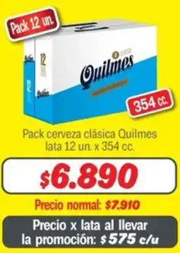 Mayorista 10 Quilmes pack cerveza clásica oferta