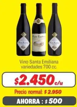 Mayorista 10 Santa emiliana vino variedades oferta