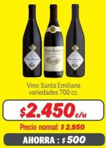 Mayorista 10 Santa emiliana vino variedades oferta