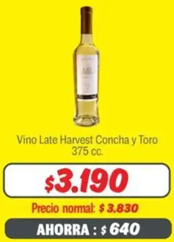 Mayorista 10 Concha y toro vino late harvest oferta