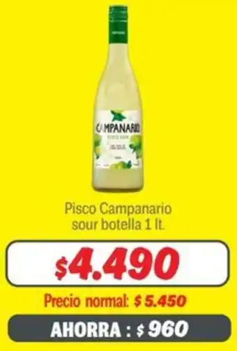 Mayorista 10 Pisco Campanario sour botella oferta