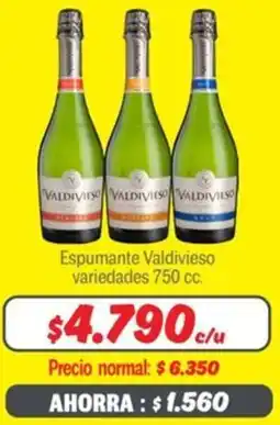 Mayorista 10 Valdivieso espumante variedades oferta