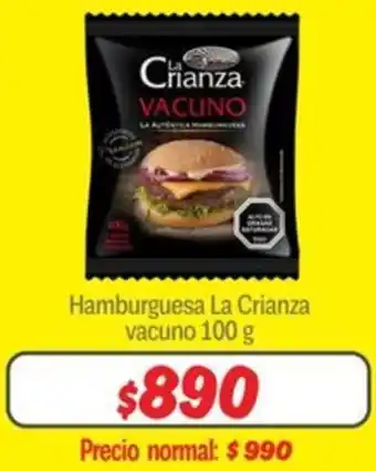 Mayorista 10 La crianza hamburguesa vacuno oferta