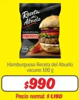 Mayorista 10 Receta del abuelo hamburguesa vacuno oferta