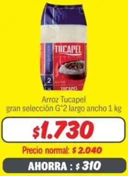 Mayorista 10 Arroz tucapel gran selección g°2 largo ancho oferta