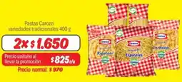 Mayorista 10 Pastas carozzi variedades tradicionales oferta