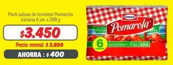 Mayorista 10 Pack salsas de tomates pomarola italiana oferta