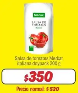 Mayorista 10 Salsa de tomates merkat italiana doypack oferta