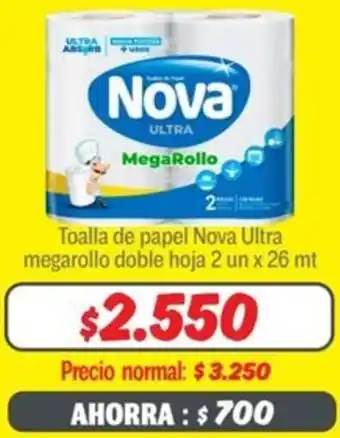 Mayorista 10 Nova ultra toalla de papel megarollo doble oferta