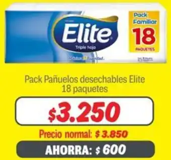 Mayorista 10 Elite pack pañuelos desechables oferta