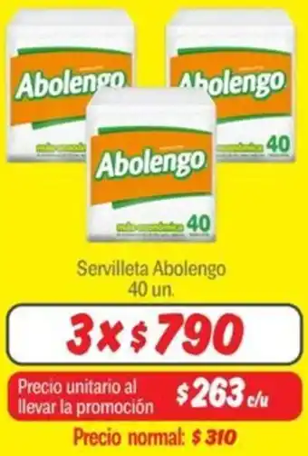 Mayorista 10 Abolengo servilleta oferta