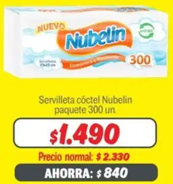 Mayorista 10 Nubelin servilleta cóctel paquete oferta