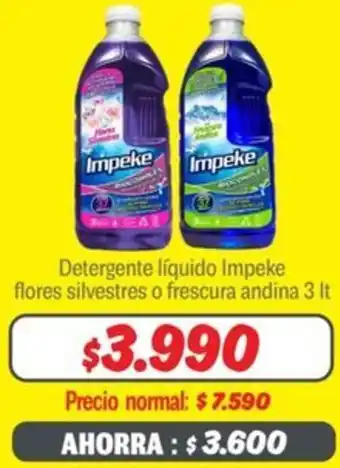 Mayorista 10 Impeke detergente líquido flores silvestres o frescura andina oferta