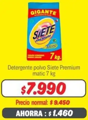 Mayorista 10 Siete premium detergente polvo matic oferta