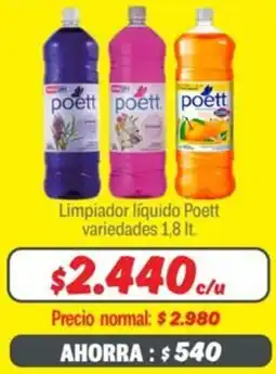 Mayorista 10 Poett limpiador líquido variedades oferta