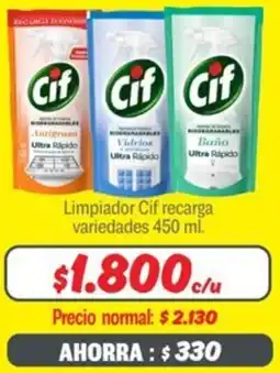 Mayorista 10 Cif limpiador recarga variedades oferta