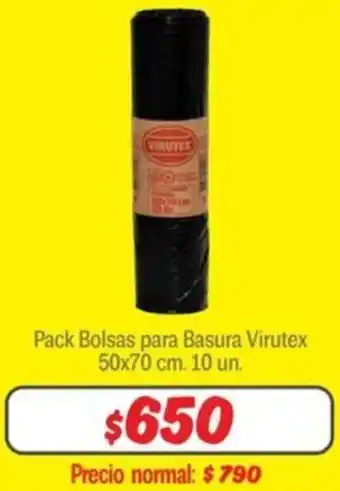 Mayorista 10 Pack Bolsas para Basura Virutex oferta