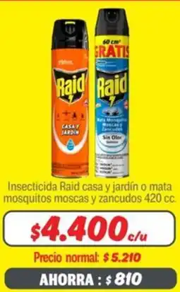 Mayorista 10 Insecticida raid casa y jardín oferta