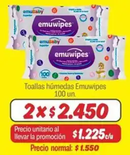 Mayorista 10 Emuwipes toallas húmedas oferta