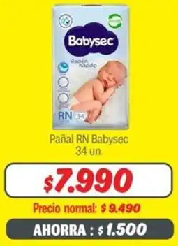 Mayorista 10 babysec pañal rn oferta