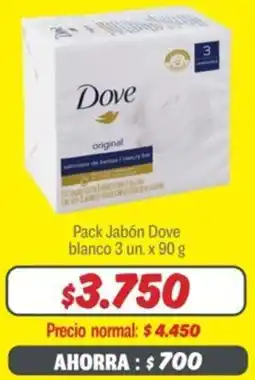 Mayorista 10 Dove pack jabón blanco oferta