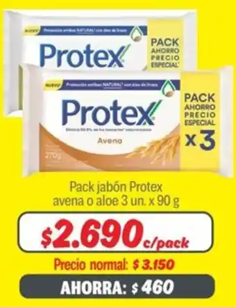 Mayorista 10 Protex pack jabón avena o aloe oferta