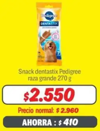 Mayorista 10 Pedigree snack dentastix raza grande oferta