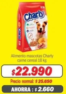 Mayorista 10 Charly alimento mascotas carne cereal oferta