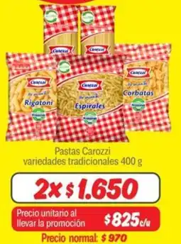 Mayorista 10 Pastas carozzi oferta