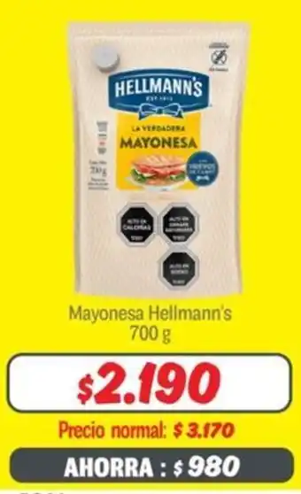 Mayorista 10 Hellmann's mayonesa oferta