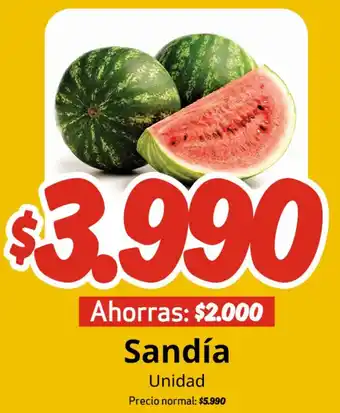 Unimarc Sandía oferta