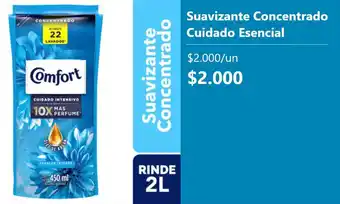 Super Bodega a Cuenta Comfort suavizante concentrado cuidado esencial oferta