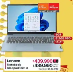 Abcdin Lenovo notebook ideapad slim 3 oferta