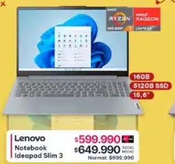 Abcdin Lenovo notebook ideapad slim 3 oferta