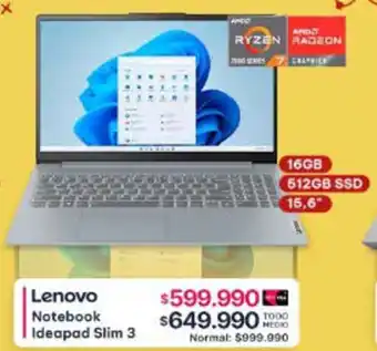 Abcdin Lenovo notebook ideapad slim 3 oferta