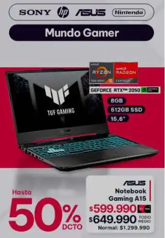 Abcdin Asus notebook gaming A15 oferta