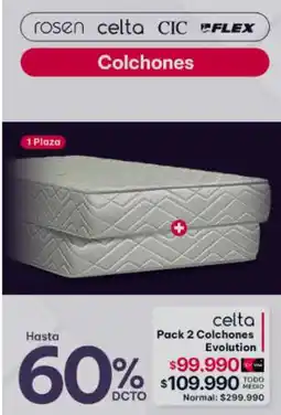 Abcdin Celta colchones evolution oferta