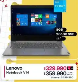 Abcdin Lenovo notebook V14 oferta