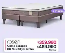 Abcdin Rosen cama europea BD new style oferta