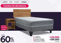 Abcdin Celta combo cama europea cádiz oferta