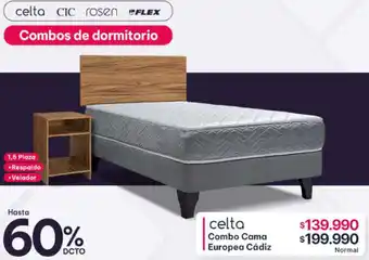 Abcdin Celta combo cama europea cádiz oferta