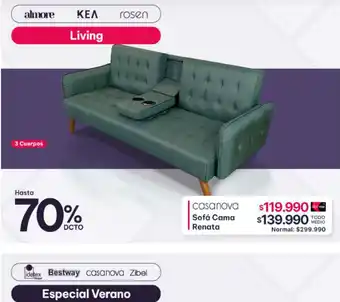 Abcdin Casanova sofá cama renata oferta