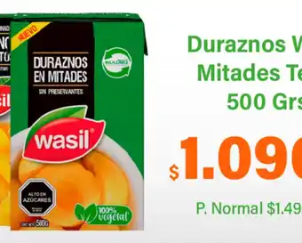 Supermercado El Trébol Duraznos wasil mitades tetra oferta