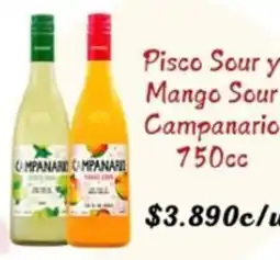 Supermercados Romanini Pisco sour y mango sour campanario oferta