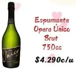 Supermercados Romanini Espumante opera único brut oferta