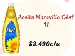 Supermercados Romanini Chef aceite maravilla oferta