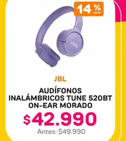 Casa Royal JBL Audifonos Inalámbricos Tune 520BT On-Ear Morado oferta