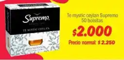 Mayorista 10 Supremo te mystic ceylan oferta