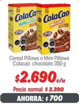 Mayorista 10 Cereal pillows o mini pillows colacao chocolate oferta