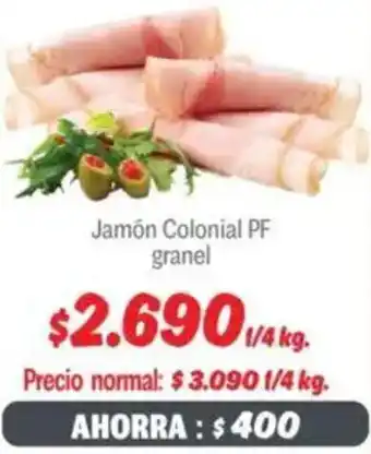 Mayorista 10 Jamón colonial pf granel oferta